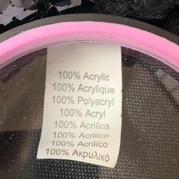 Black Sequins Beret Hat Like New - Picture 3 of 3